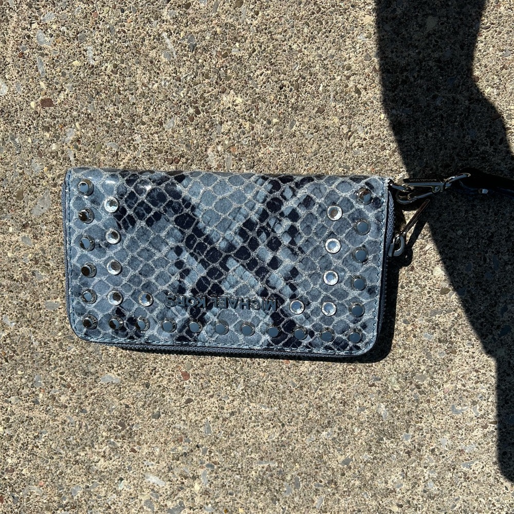 Blue Michael kors wallet